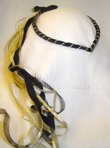 Black velvet and gold Lady Lilly circlet.