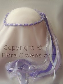 Mid summer night lavender and silver circlet.